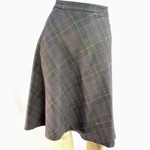 Adrienne Vittadini Plaid Prep Circle Flare Skirt 6